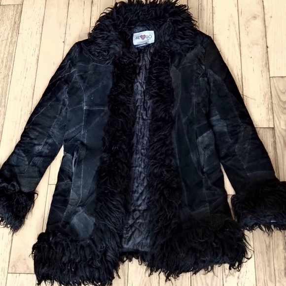 Vintage funky suede coat - Picture 1 of 5